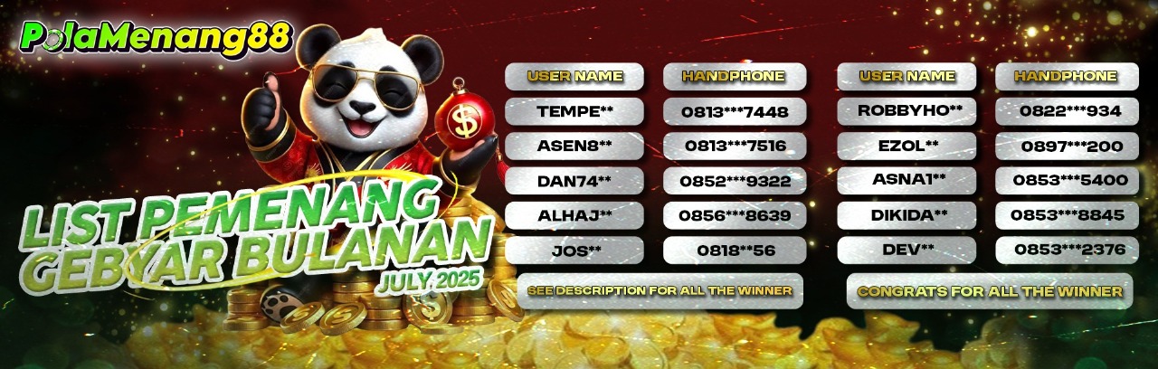 PEMENANG GEBYAR HADIAH BULANAN JULI