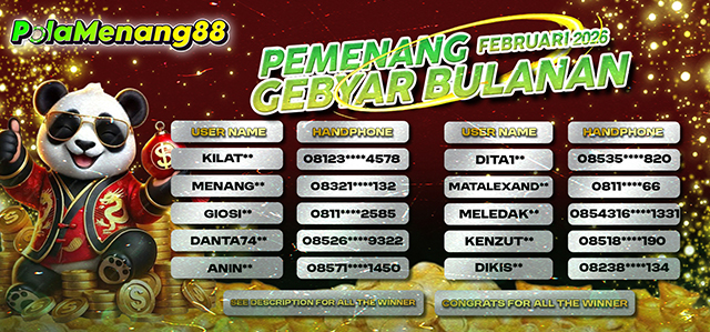 PEMENANG GEBYAR HADIAH BULANAN FEBRUARI 2026